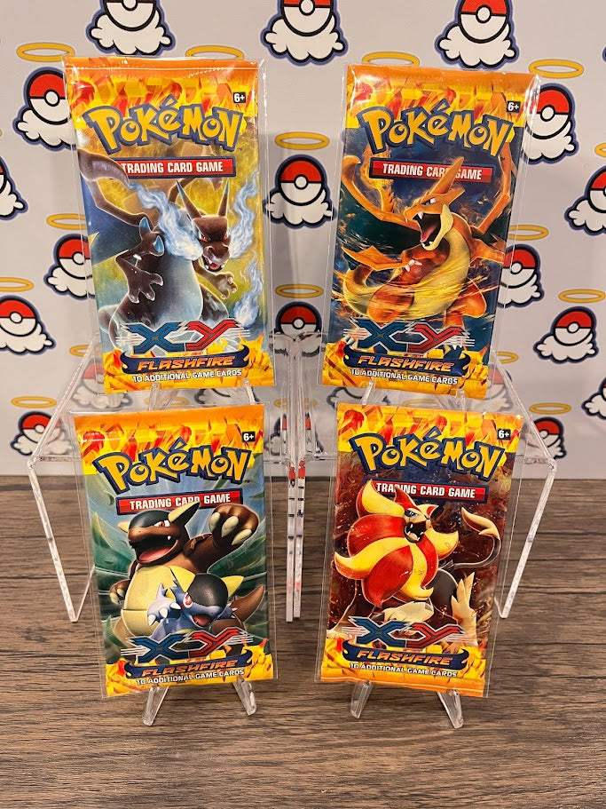 pokemon flash fire card set Flashfire Booster Pack Art Set (x4) – Poke Heaven