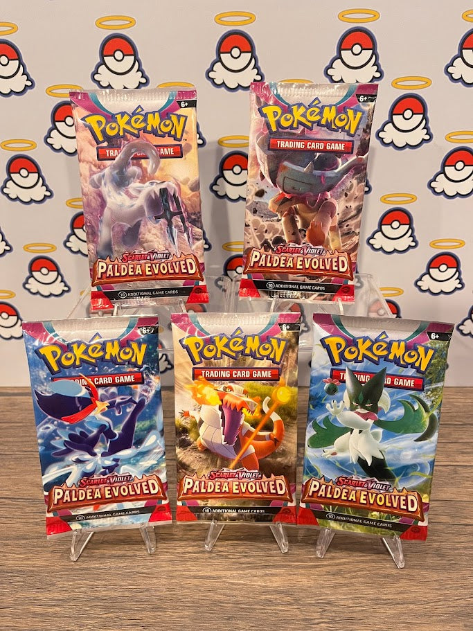 Paldea Evolved Booster Pack Art Set (x5)