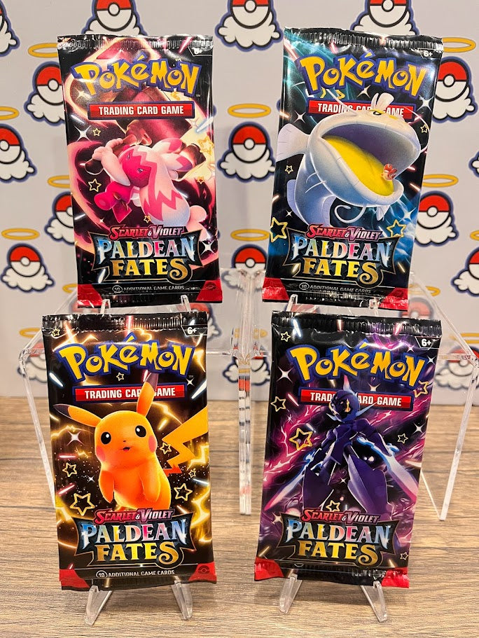Paldean Fates Booster Pack Art Set (x4)