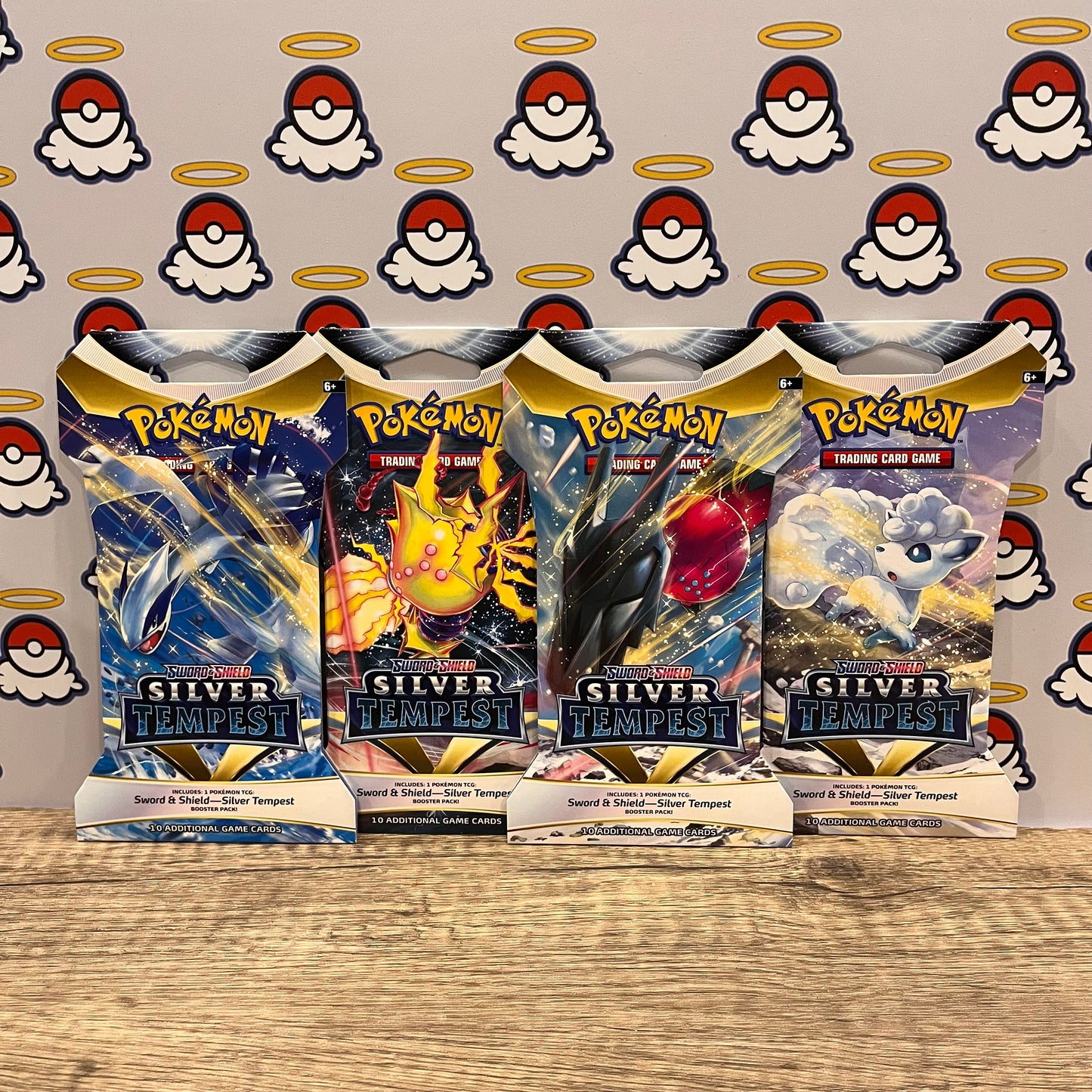 Silver Tempest Sleeved Booster Pack Art Set (x4)