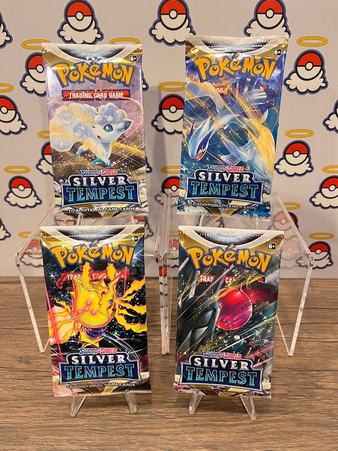 Silver Tempest Booster Pack Art Set (x4)