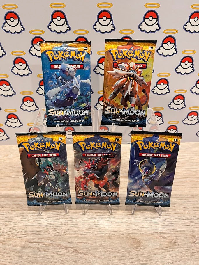 Sun & Moon Booster Pack Art Set (x5)