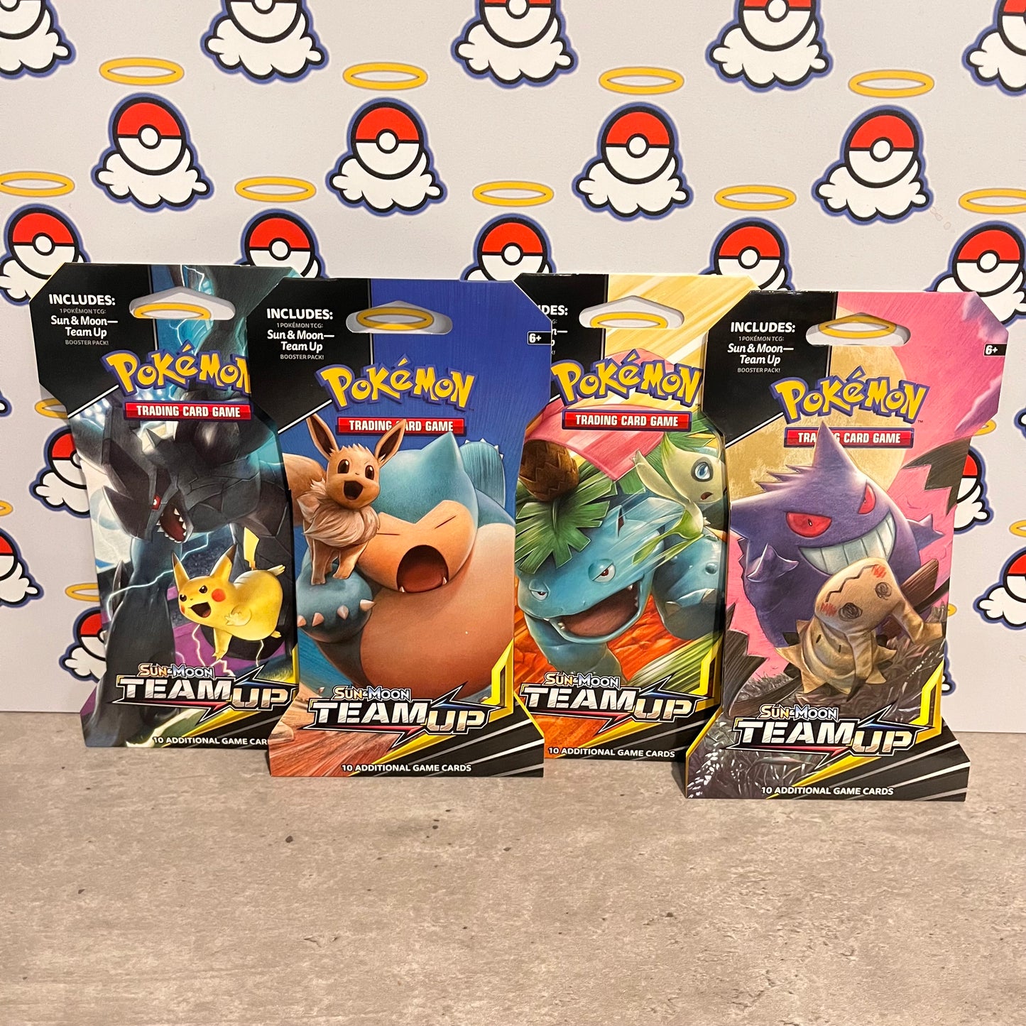 Team Up Sleeved Booster Pack Art Set (x4)