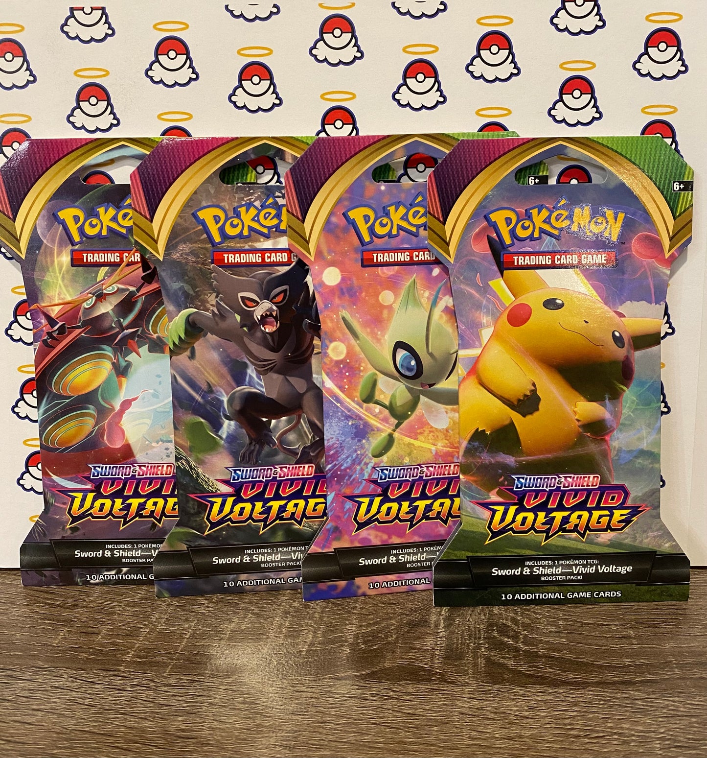 Vivid Voltage Sleeved Booster Pack Art Set (x4)