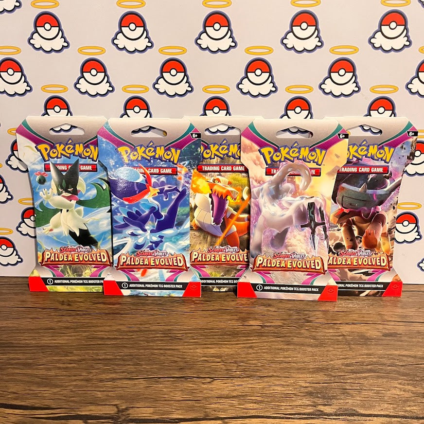 Paldea Evolved Sleeved Booster Pack Art Set x5