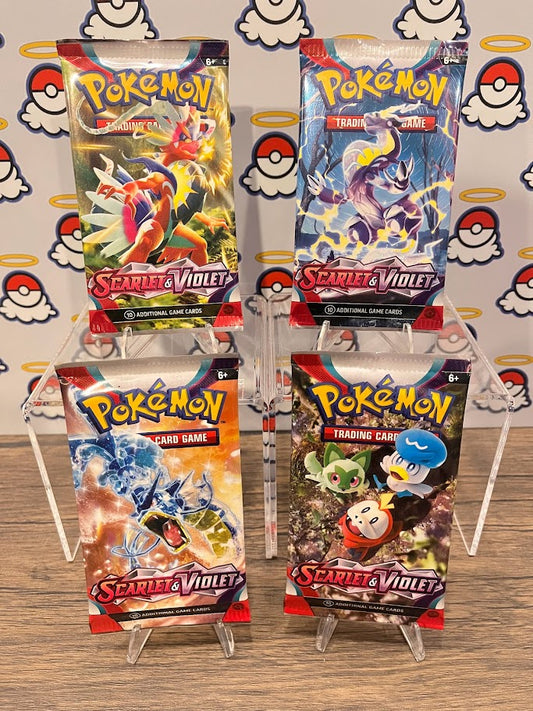 Scarlet & Violet Booster Pack Art Set (x4)